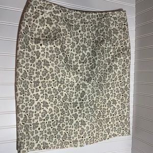 Ann Taylor Loft Muted Cheetah Print Skirt